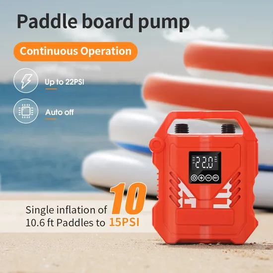 12V DC Electric Air Pump with Car Cigarette Lighter Power Supply 22psi